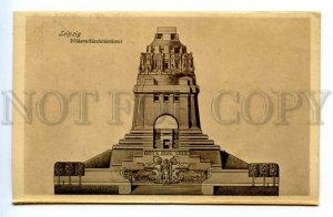 494553 1912 Germany Leipzig construction monument Battle Nations postcard