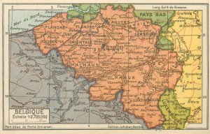 Lot of 8 Geographical maps and statistics around 1920 Edition Jeheber Geneva 