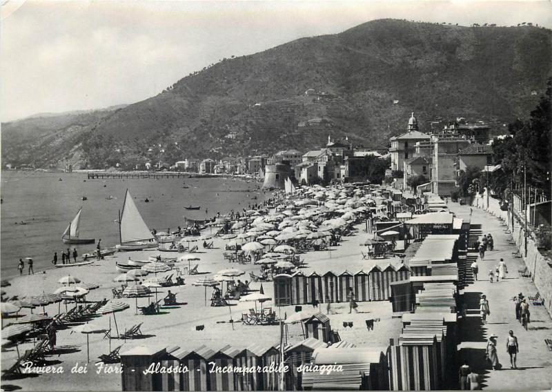 Italia Italy Alassio incomparabile spiaggia