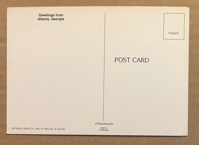 UNUSED POSTCARD - GREETINGS FROM ATLANTA, GEORGIA