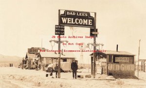 NV, Oreana, Nevada, RPPC, Dad Lee's, Entrance, Photo