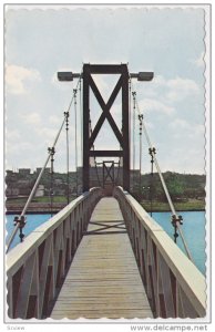 Footbridge Over Matane River, Gaspe, Quebec, Canada, PU-1977