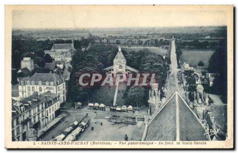 Old Postcard Sainte Anne D Auray Panoramic make the Scala Sancta