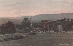 Postcard Looking Toward Bennington Village from HW Putnam Hospital VT