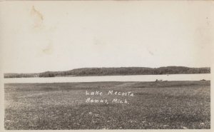 Lake Mecosta Michigan Vintage Remus USA Real Photo Postcard