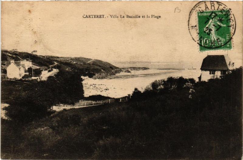CPA Carteret - Villa La Bucaille et la Plage (632856)