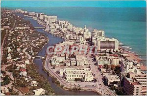 Postcard Modern Hotel Row of the Glittering Gold Coast of Miami Beach