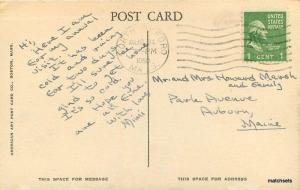 American Building Clara Barton Camp 1950s Oxford Massachusetts postcard 10633