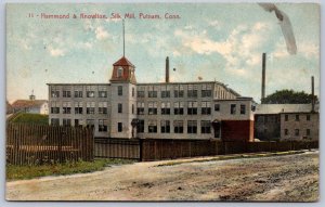 K44/ Putnam Connecticut Postcard c1910 Hammond & Knowlton Silk Mill 200