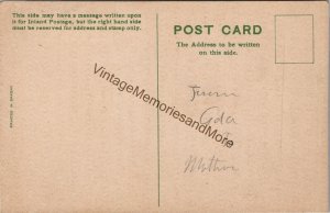 To My Mother Vintage Metallic Textured Postcard PC329