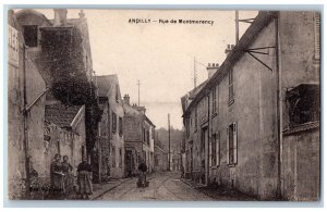 Andilly Auvergne-Rhône-Alpes France Postcard Montmorence Street c1910 Antique