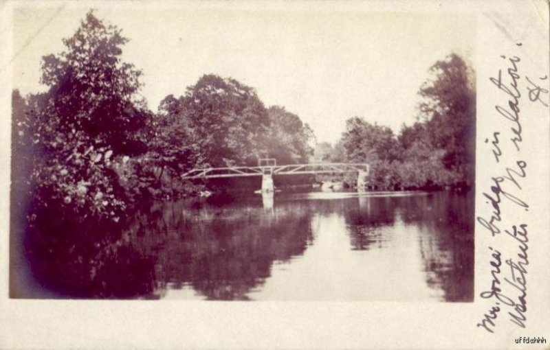 MR. JONES' BRIDGE IN WESTCHESTER, CT NO RELATION TO MISS BERTHA JONES 1907