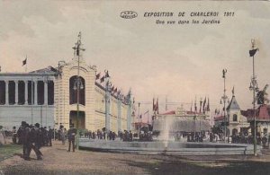 Belgium Exposition de Charleroi 1911 Une vue dans les Jardins