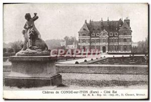 Old Postcard Chateau De Condé-sur-Iton East Coast