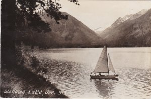 Oregon Sailing On Wallowa Lake 1954 Real Photo