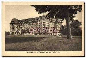 Old Postcard Vittel L & # 39Ermitage And His Golf Club