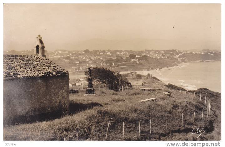 RP: Bidart , France , 20-30s ; La Chapelle des Marines et le plage #2