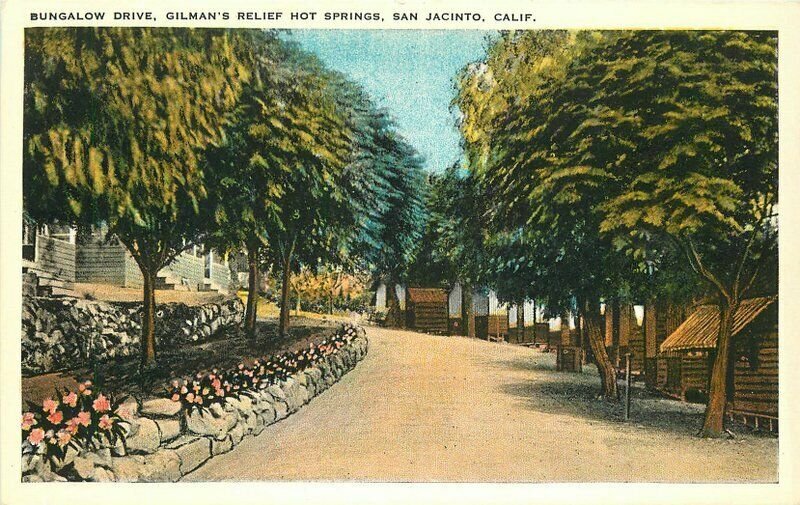 Bungalow Gilman's Relief San Jacinto 1920s Riverside California Postcard 20-2219