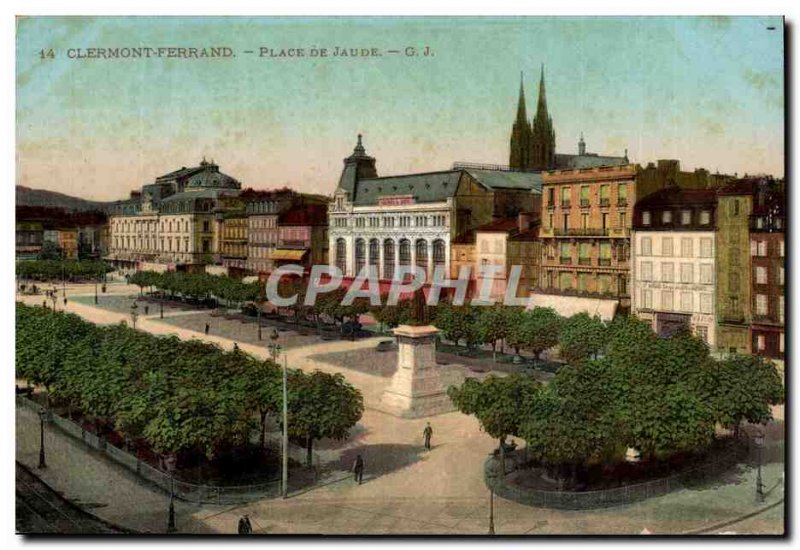 Clermont Ferrand Old Postcard Place de Jaude