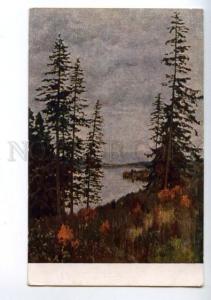144904 RUSSIA cloudy day by LEVITAN vintage PC