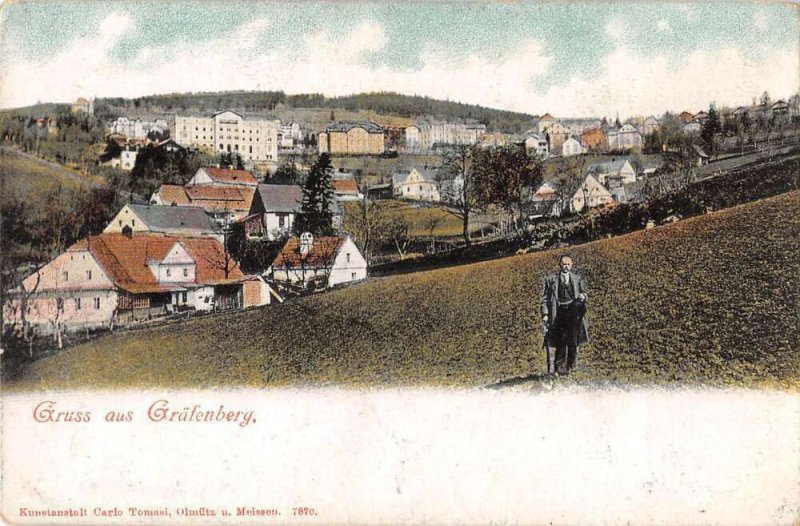 Grafenberg Germany Scenic View Gruss aus Vintage Postcard AA14334