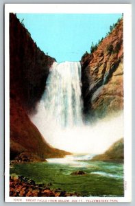 Yellowstone National Park  Great Falls  Wyoming   Postcard