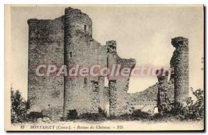 Postcard Ancient Ruins Montaigut Du Chateau