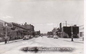 Minnesota Warren Street Scene Business Section 1954 Real Photo