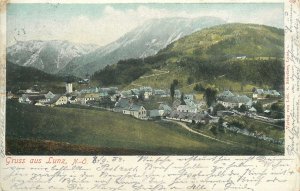 Postcard Austria Gruss aus Lunz panoramic view