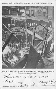 John G. Myers and Co Store Disaster Albany NY