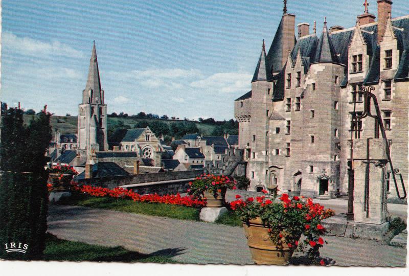 BF13119 langeais cour interieure du chateau france front/back image