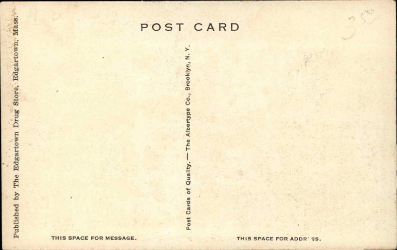 Edgartown Martha's Vineyard MA Methodist Church c1920 Postcard 