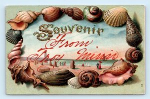 TROY, MN Minnesota ~ 1908 Embossed SHELL BORDER Winona County Postcard
