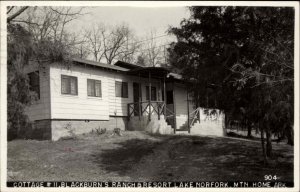 Lake Norfolk Arkanas AR Blackburn's Ranch Resort Real Photo Vintage Postcard