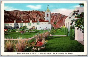 Palm Springs California 1933 Postcard El Mirador Hotel