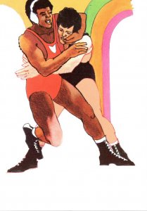 Colorado Colorado Springs 1984 Summer Olympics 20 Cent Wrestling Stamp