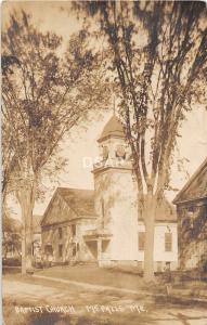 A54/ McFalls Maine Me RPPC Real Photo Postcard 1908 Baptist Church