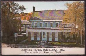 Vt Barre Country House Restaurant