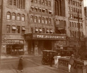 C. 1910-20's The Auditorium Los Angeles California Real Photo RPPC F163