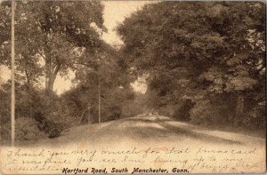 Hartford Road, South Manchester CT Undivided Back Vintage Postcard M78