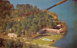 Hartsville South Carolina Lakeshore Motor Court Aerial View Vintage PC K25080