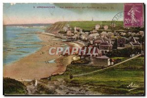 Old Postcard Arromanches Vue Generale Tracy Cliffs Jack