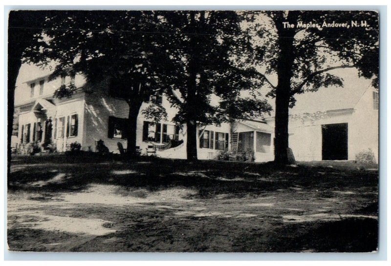 c1910's The Maples Hotel Exterior Andover New Hampshire NH Unposted Postcard