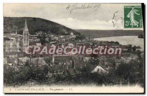 Old Postcard Caudebec en Caux general view