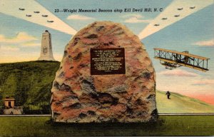 Wright Memorial Beacon Atop Kill Devil Hill North Carolina Curteich