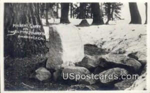 Real Photo - Maiden's Grave, Alpine Highway - Amadorco, California CA  