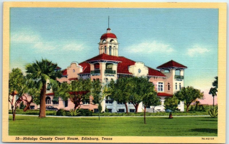 Postcard - Hidalgo County Court House, Edinburg, Texas 