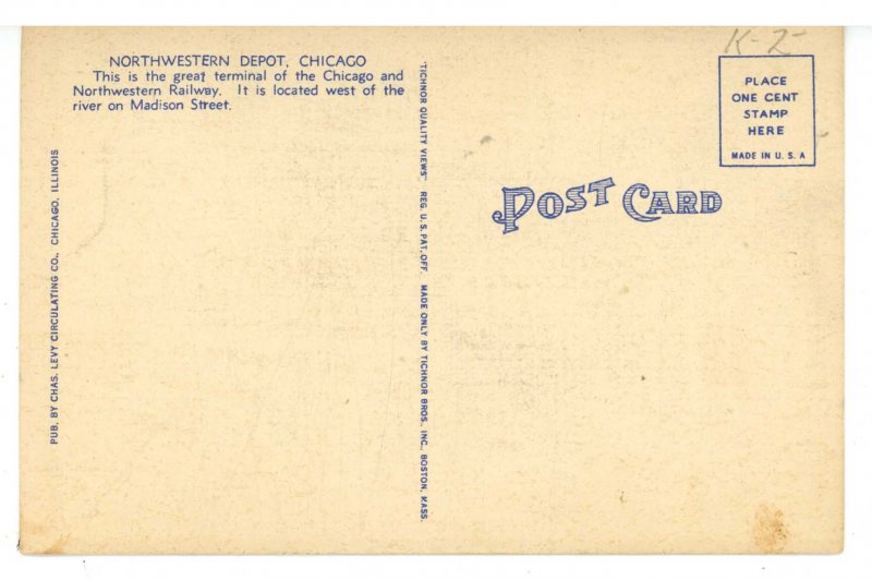 IL - Chicago. Northwestern Depot