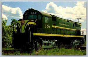 Toledo, Peoria & Western Train Railway RR Railroad Train Locomotive  Postcard