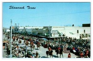 SHAMROCK, TX ~ WILL ROGERS RANGE RIDERS St Patrick's Day Parade c1950s Route 66